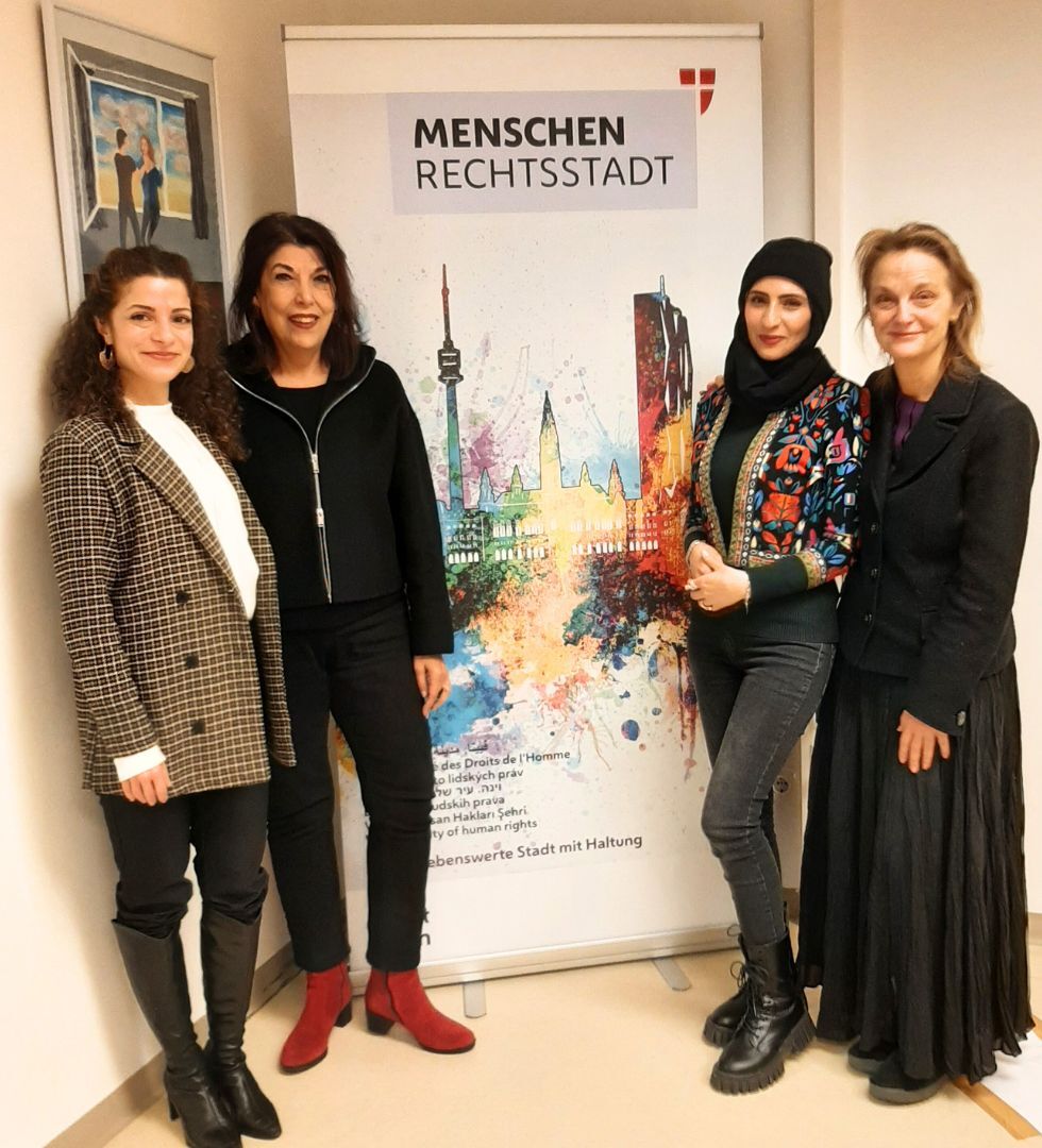 Human Rights, Vienna<br><span>Jan 24: Visiting Ms. Shams Asadi at the City of Vienna Human Rights Office </span>